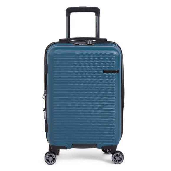 BROOKSTONE Dark Teal 21in Nelson Hardside Carry-on Spinner With Usb Ports